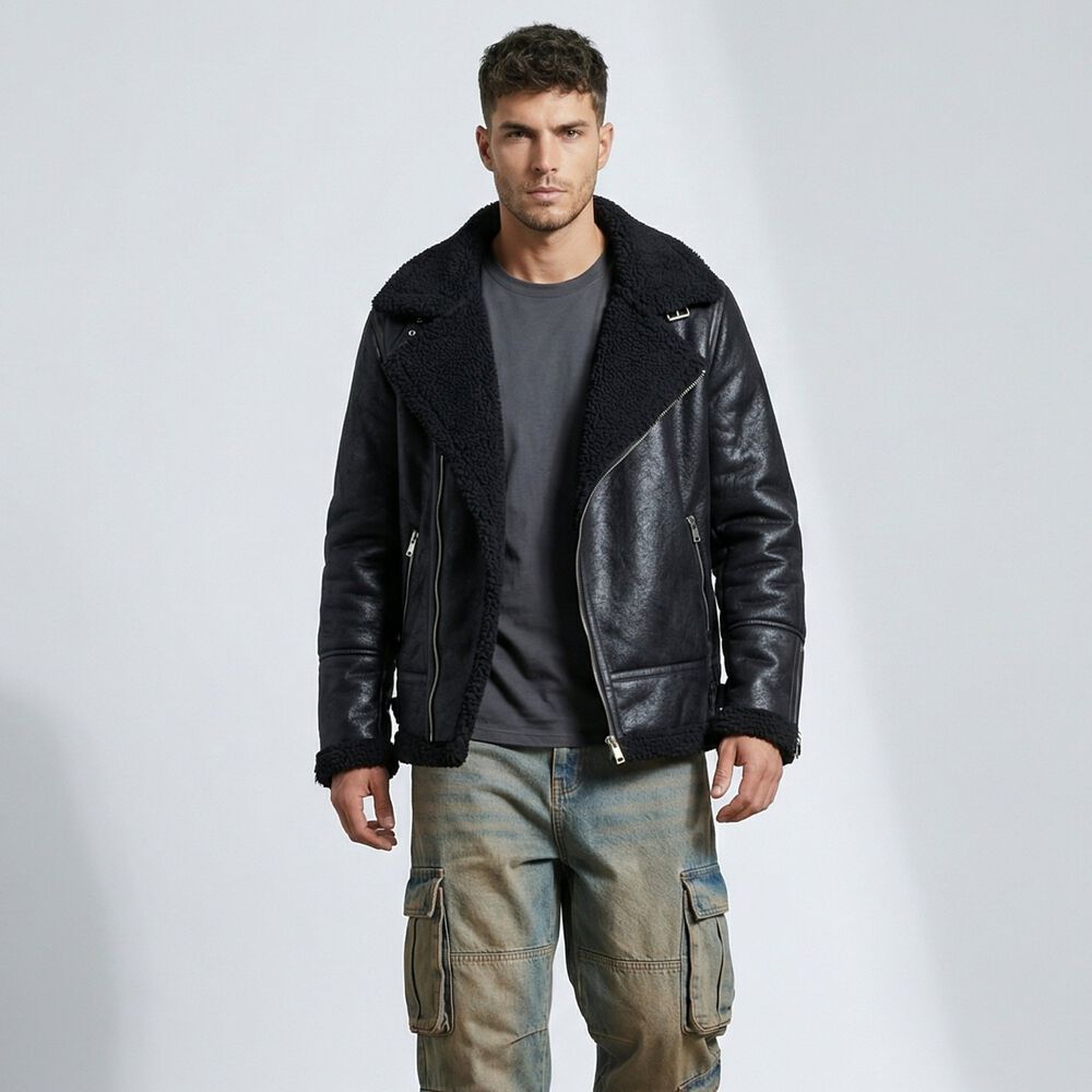 Chaqueta Aviadora Hombre Ecocuero Hombre Stephano image number 0.0