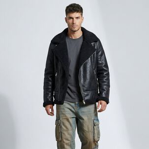 Chaqueta Aviadora Hombre Ecocuero Hombre Stephano