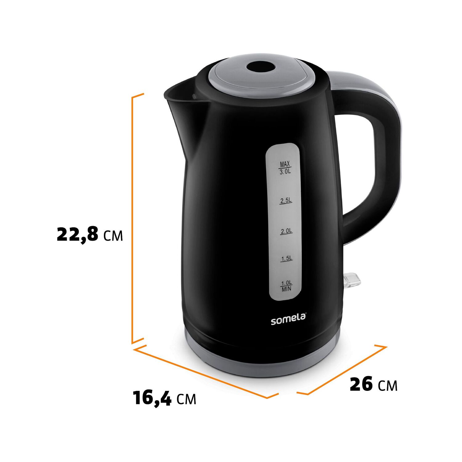 Hervidor Somela HE570 Easyboil Xl / 3 Litros / 2200 Watts image number 2.0