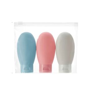 Kit Botellas Port&aacute;tiles De Viaje Para Cosm&eacute;ticos