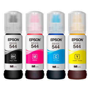 Pack 4 Botellas De Tintas Epson Original T544 L3110 / L5190