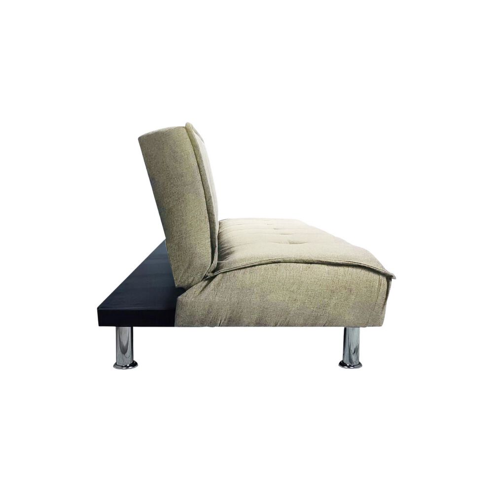 Futón Sofá Cama Ajustable 170x50x40 Cm Beige image number 2.0