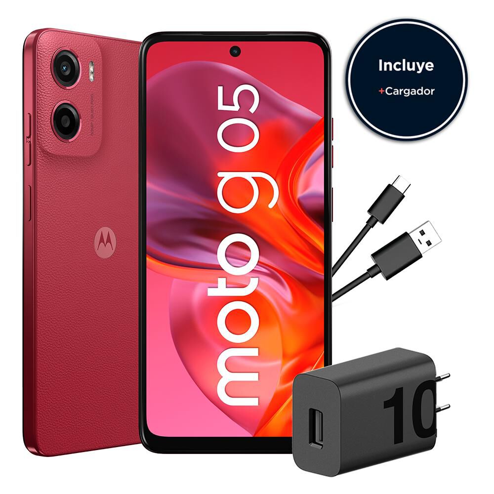 Smartphone Motorola Moto G05 / 64 GB / Rojo / Liberado image number 1.0