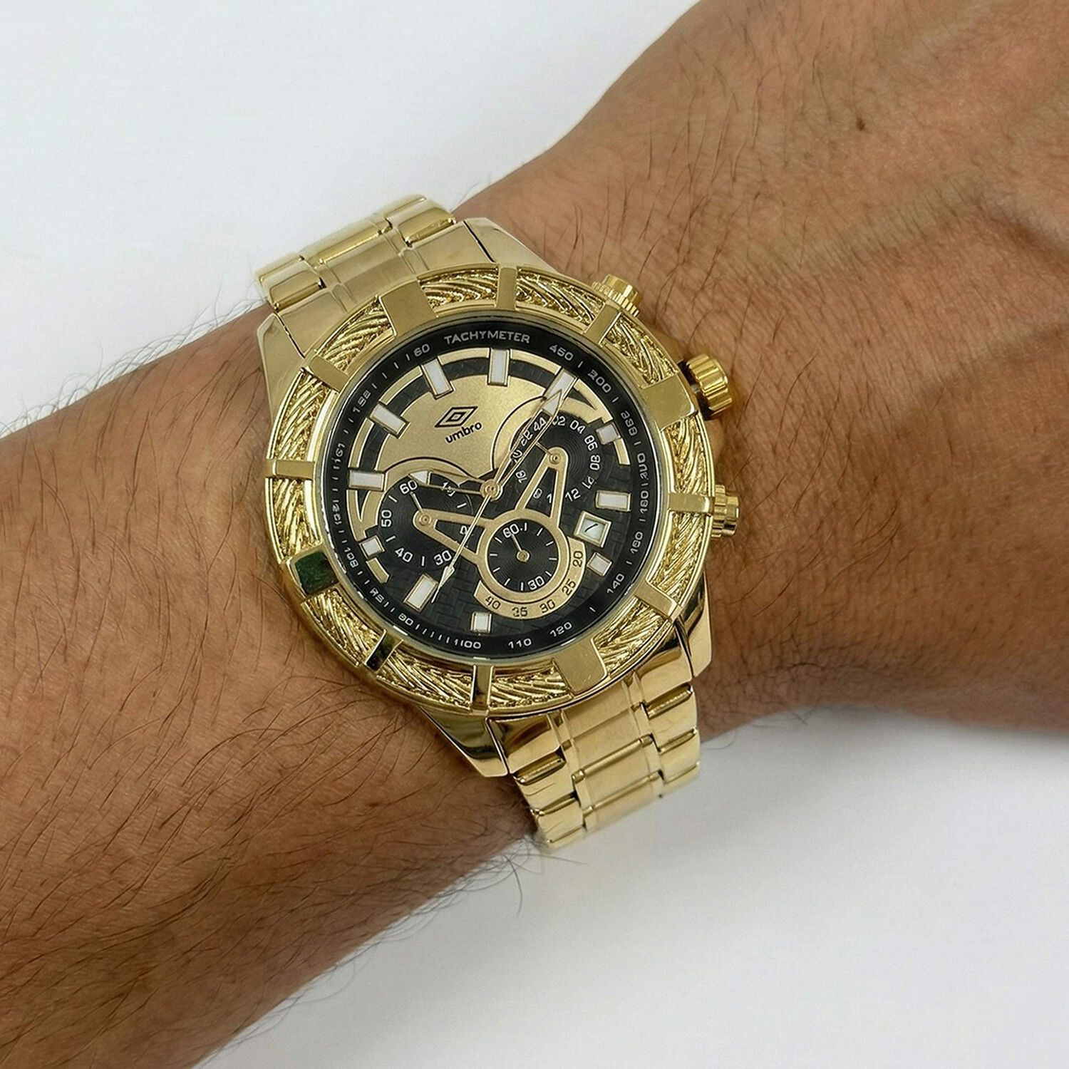 Reloj An&aacute;logo Hombre Umbro Plus Dorado Umbp-1500-67 image number 4.0