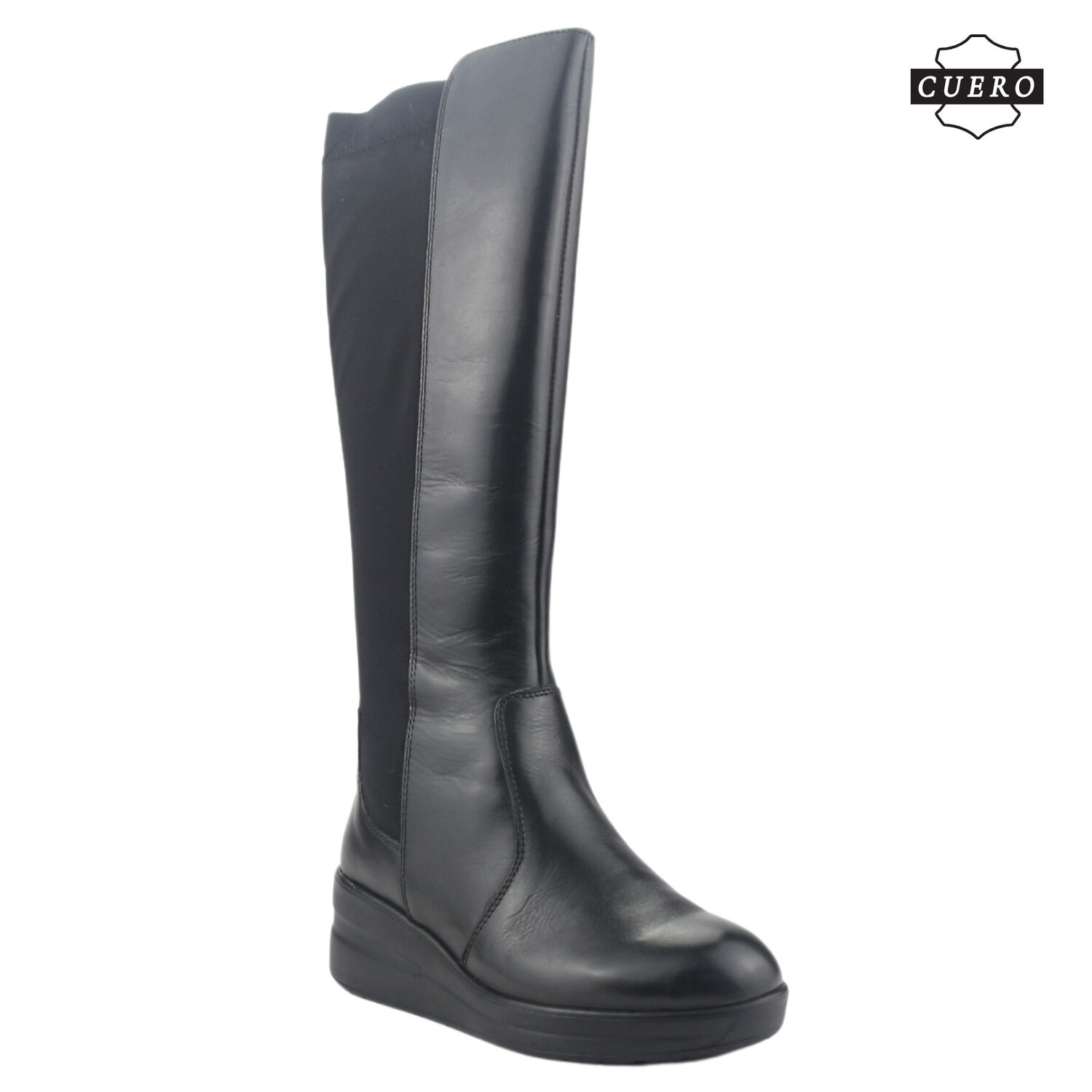 Bota De Cuero Chalada Mujer Rocky-1 Negro Casual image number 3.0