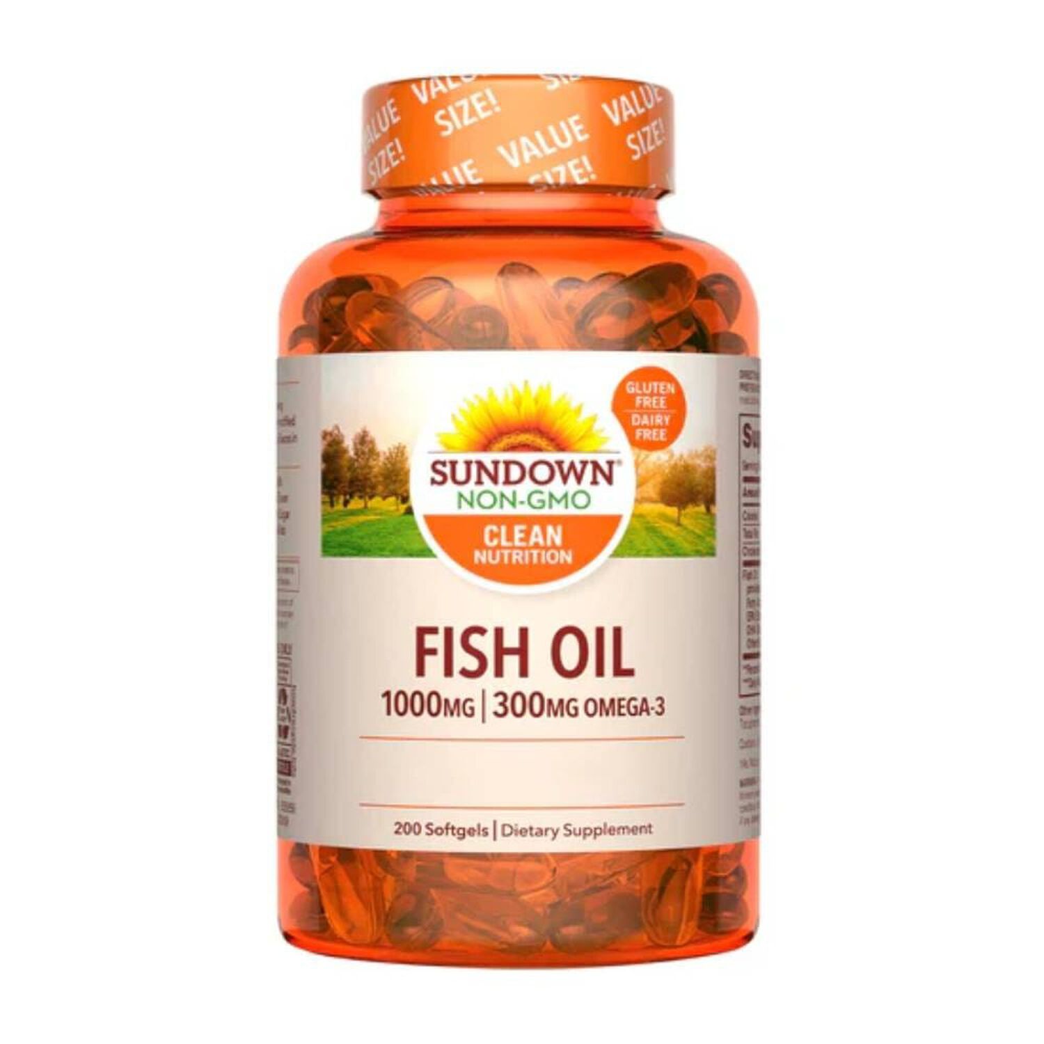 Omega 3 Fish Oil 1000 Mg 200 Softgels image number 0.0