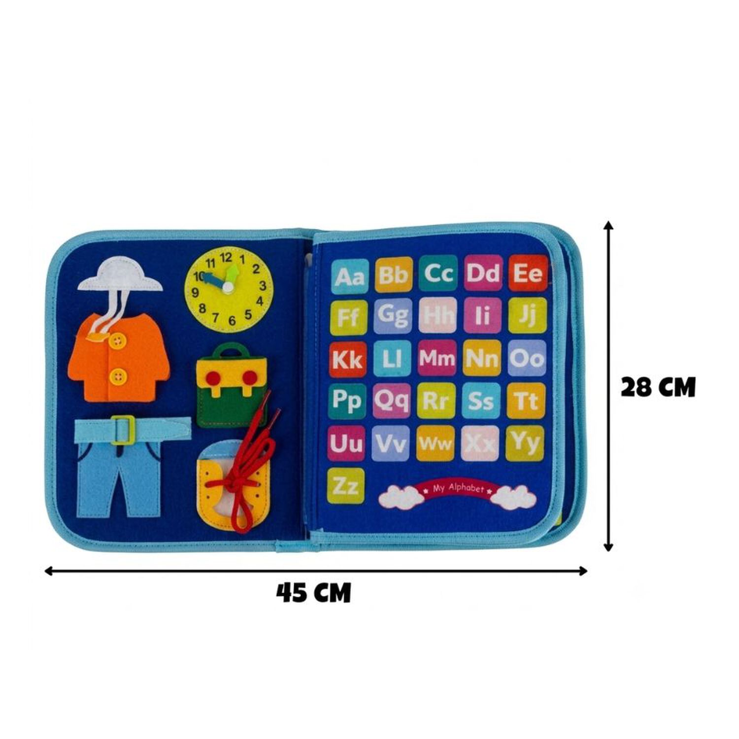 Malet&iacute;n Educativo Montessori Juguete Did&aacute;ctico Beb&eacute;s Azul image number 3.0