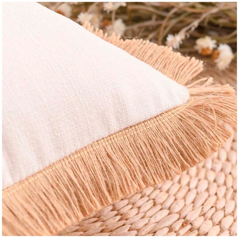 Pack De 02 Fundas De Cojin Con Detalles En Yute 30x50 Cm Md14 image number 2.0