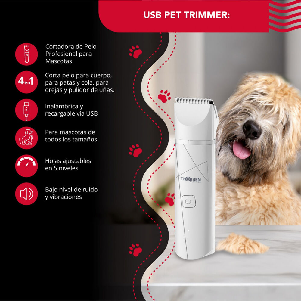 Desvelladora Thor Cordless Usb Pet Trimmer 4en1 image number 1.0