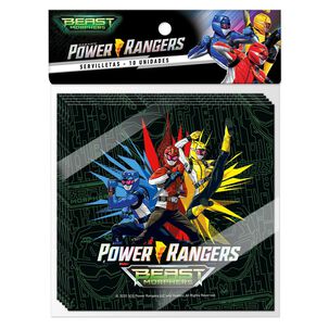 Set 10 Servilletas Power Ranger 33x33 Cm Power Rangers