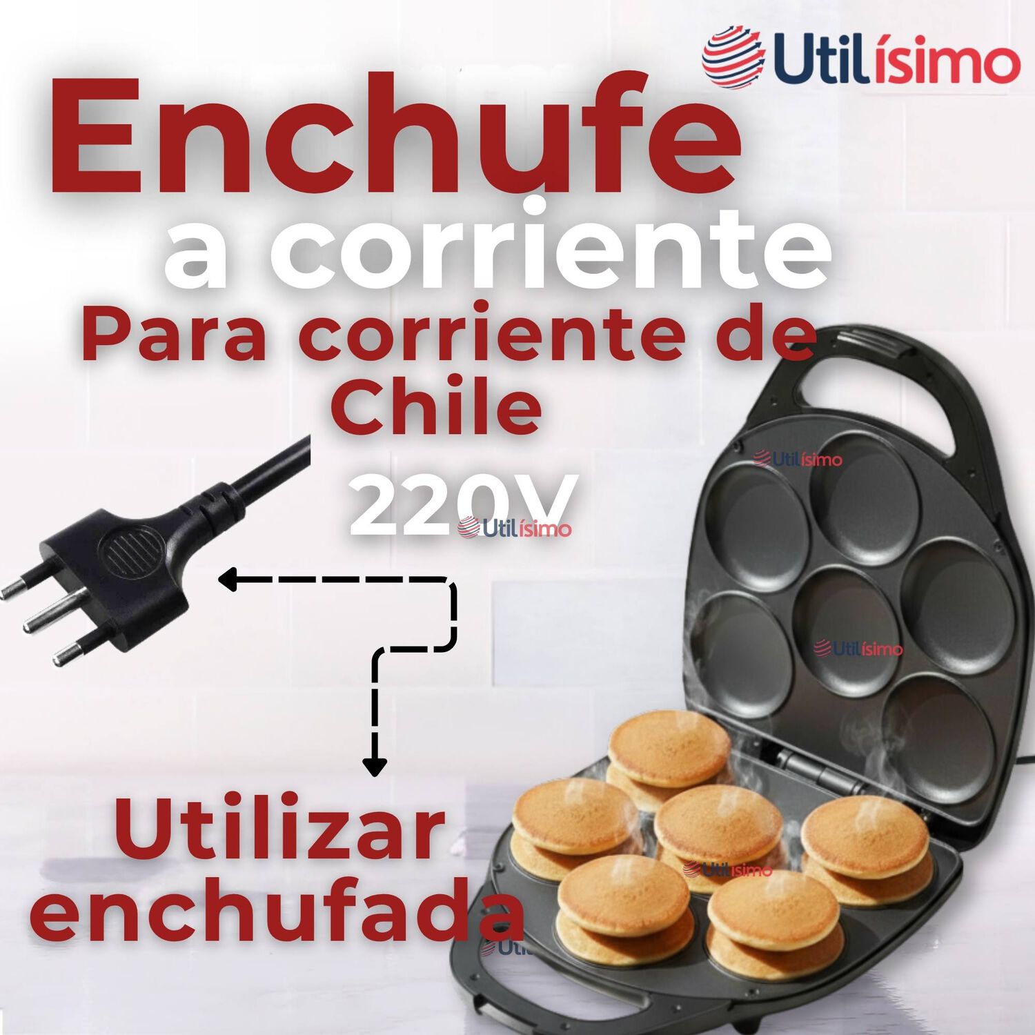 M&aacute;quina De Muffins Mini Panqueques Arepas Huevos Pasteles image number 5.0