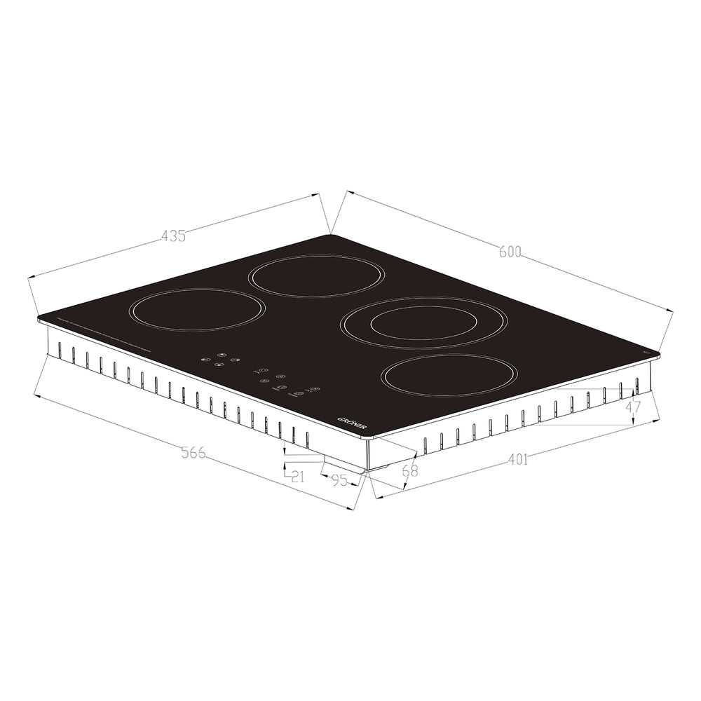 Encimera Vitrocerámica Grner Touch Dual 4q image number 3.0