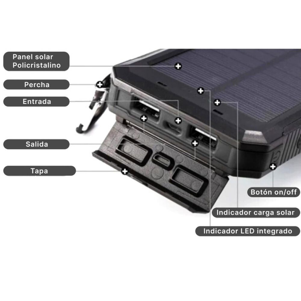 Batería Extra Power Bank 10.000 Mah Solar image number 2.0