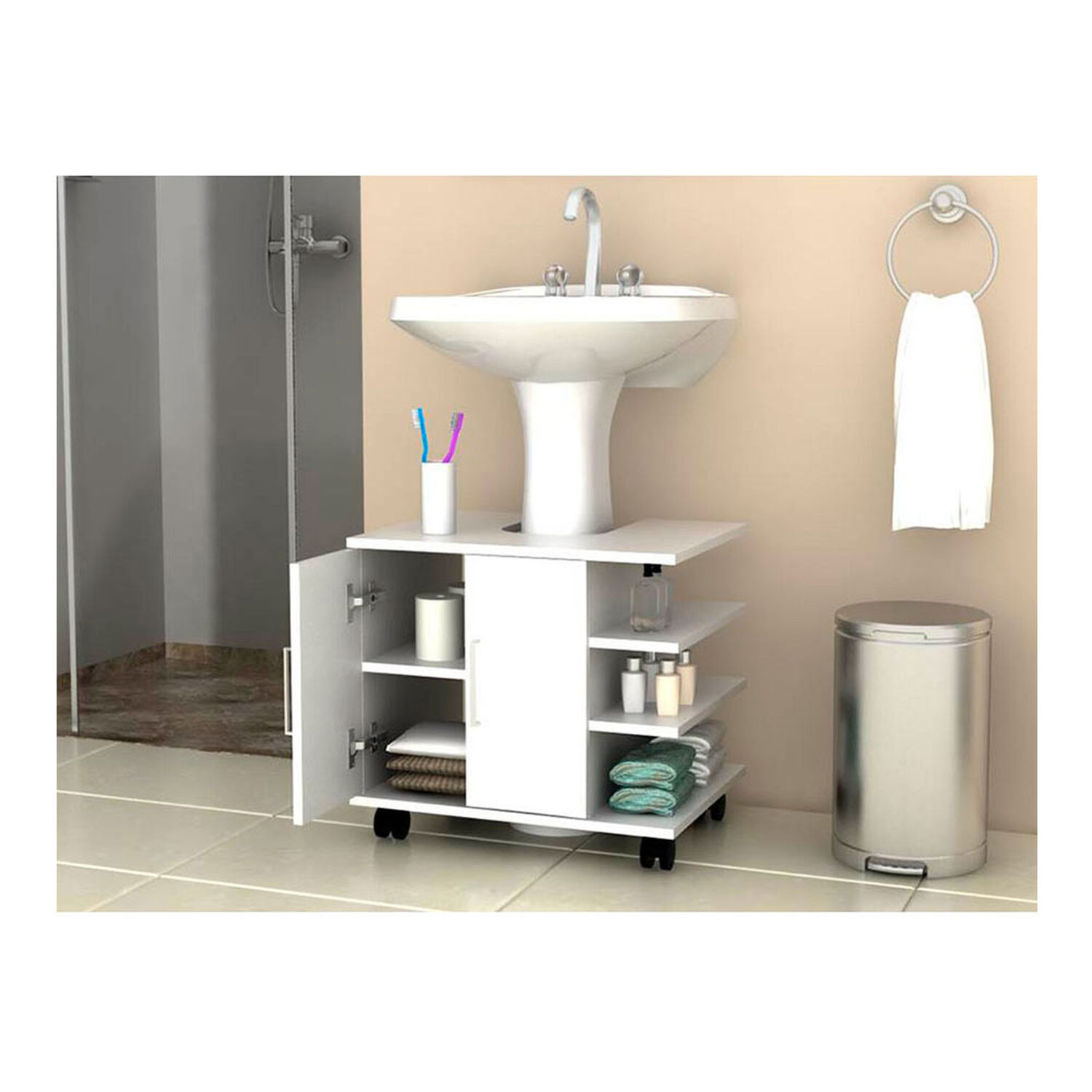 Combo Botiqu&iacute;n + Optimizador Lavamanos Y Ba&ntilde;o Tuhome image number 2.0