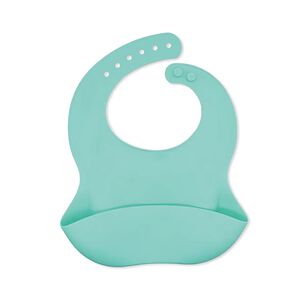 Babero Impermeable Para Bebes De Silicona Lavable