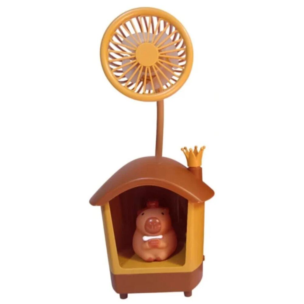 Mini Ventilador Escritorio Usb Tematica Capibara Infantil image number 0.0