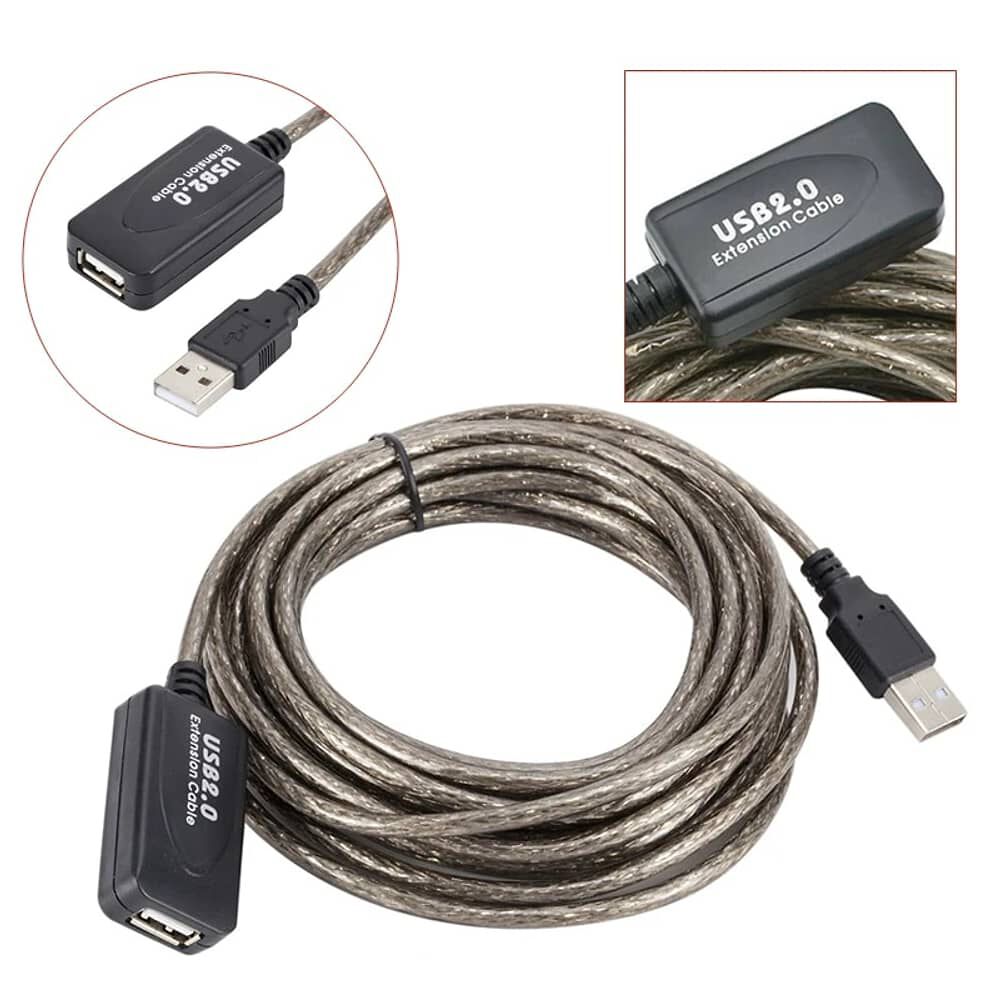 Extensi&oacute;n Usb 2.0 Activa De 10metros Reforzado 480mbps Gc529 image number 3.0