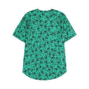 Blusa Full Print Manga Corta Cuello V Mujer Geeps
