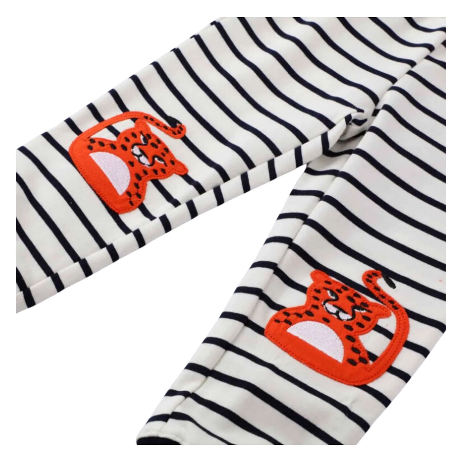 Pantal&oacute;n Buzo Ni&ntilde;o 100% Algod&oacute;n Jump Kids Negro Rayas Leopardo image number 1.0
