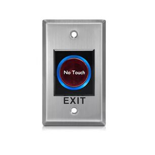 Pulsador Bot&oacute;n No Touch Salida Control Puerta Acceso Led