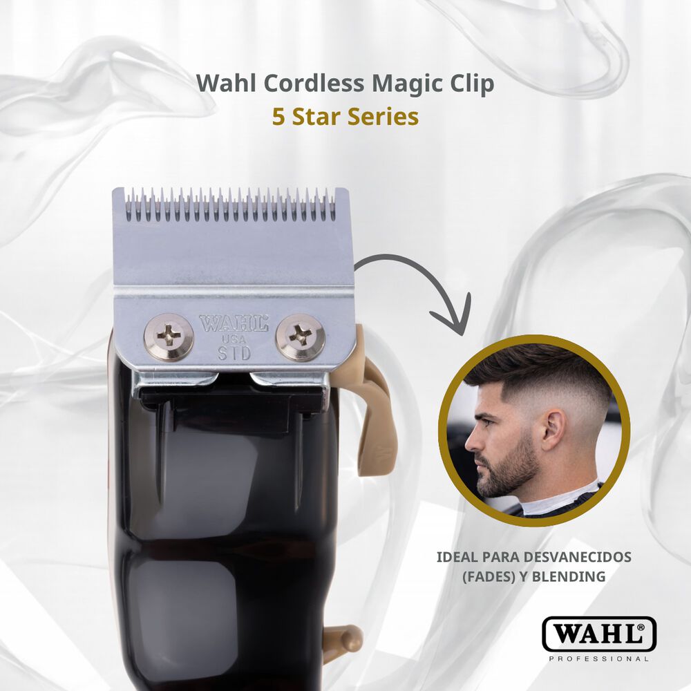 Maquina Cortadora De Pelo Profesional Wahl Magic Clip Inal&aacute;mbrica image number 4.0