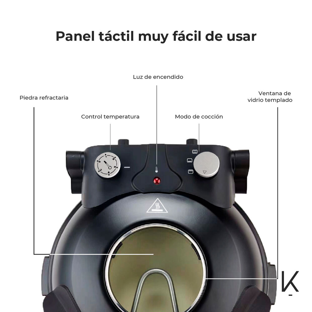 Horno Pizza A La Piedra Black Edition Kitchen-it image number 3.0