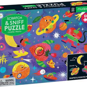 Puzzle 60pcs Rascar Y Oler Frutas Cosmicas Mudpuppy