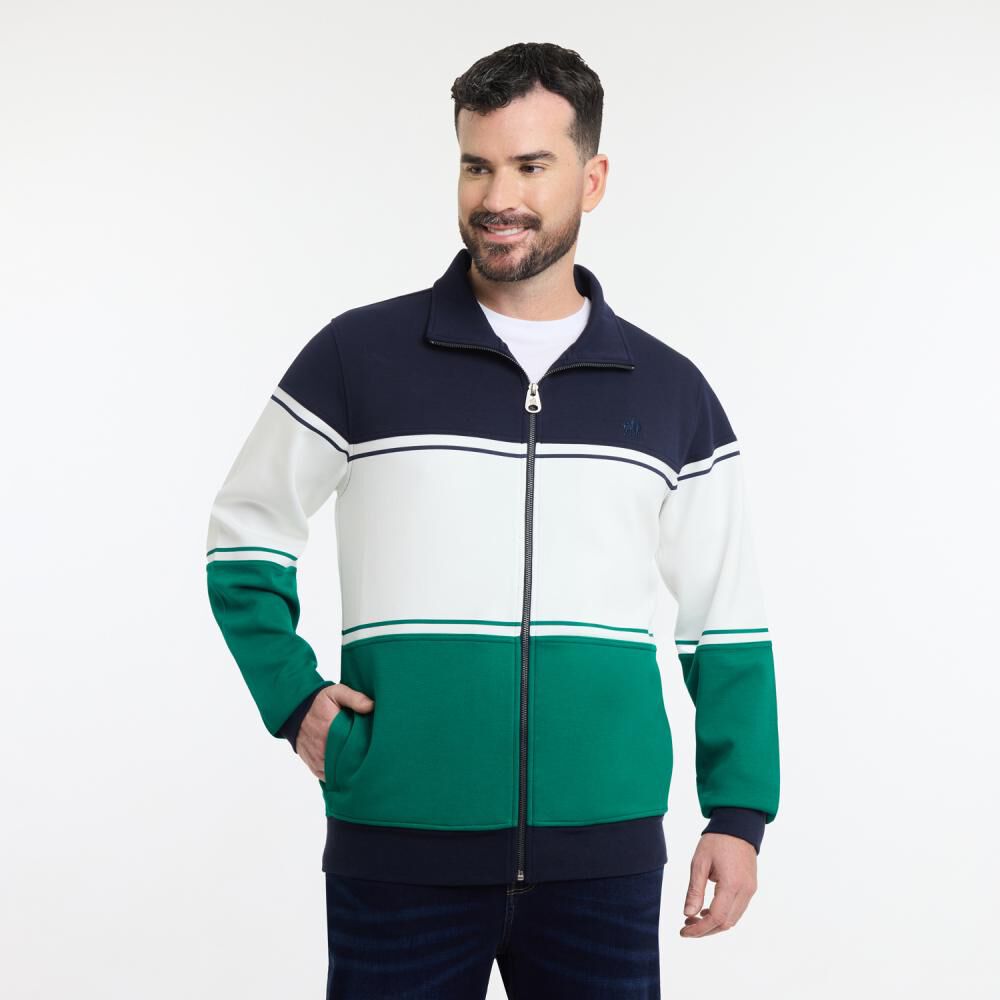 Polerón Bloque Color Cuello Alto Hombre The King's Polo Club image number 0.0