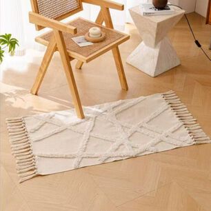 Bajada De Cama Bordada Kilim De Estilo Etnico 60x90cm Md69