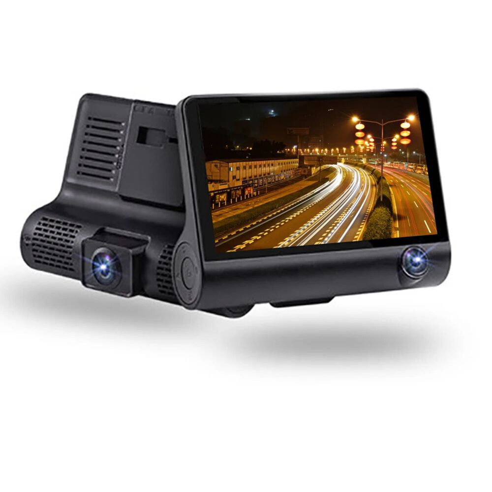 Cámara Dvr Lcd De 4" Con 3 Cámaras Frontal Trasera E Interna image number 3.0