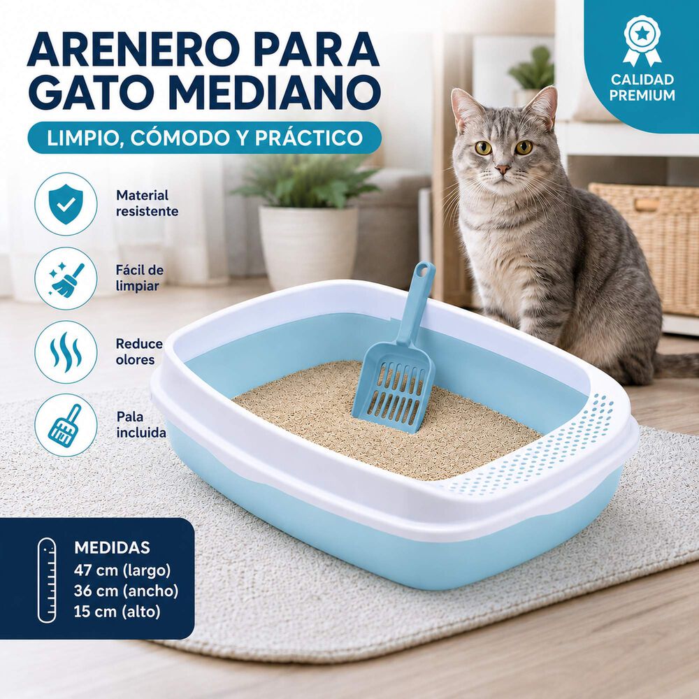 Arenero Para Gato Mediano + Pala Incluida image number 20.0