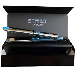 Plancha De Cabello Plateada Y Azul