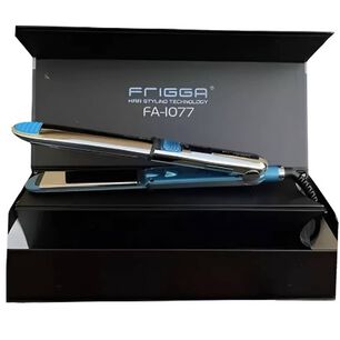 Plancha De Cabello Plateada Y Azul