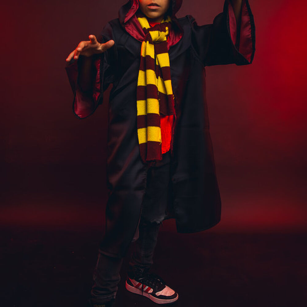 Disfraz Harry Potter Tunica Varita Bufanda Gryffindor Niño image number 4.0