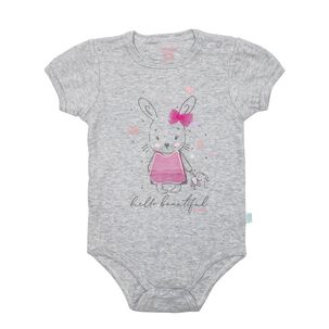 Bodys Manga Corta Set 2 Piezas Bambino 100% Algod&oacute;n Rosado