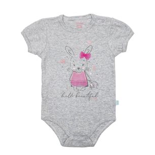 Bodys Manga Corta Set 2 Piezas Bambino 100% Algod&oacute;n Rosado