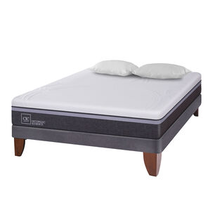 Cama Europea Cic Ortopedic Advance / 2 Plazas / Base Normal + Almohadas