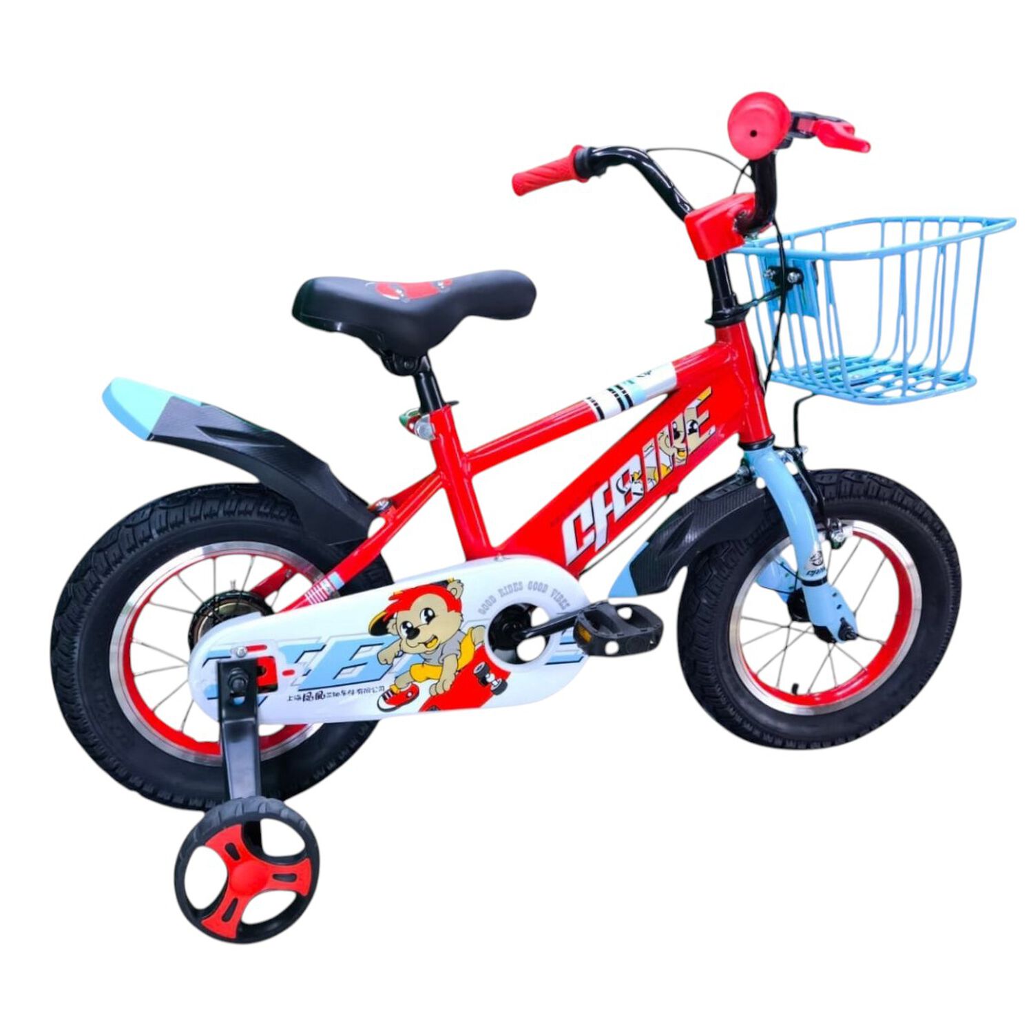Bicicleta Aro 12 Infantil Cfbike Rojo/celeste image number 4.0