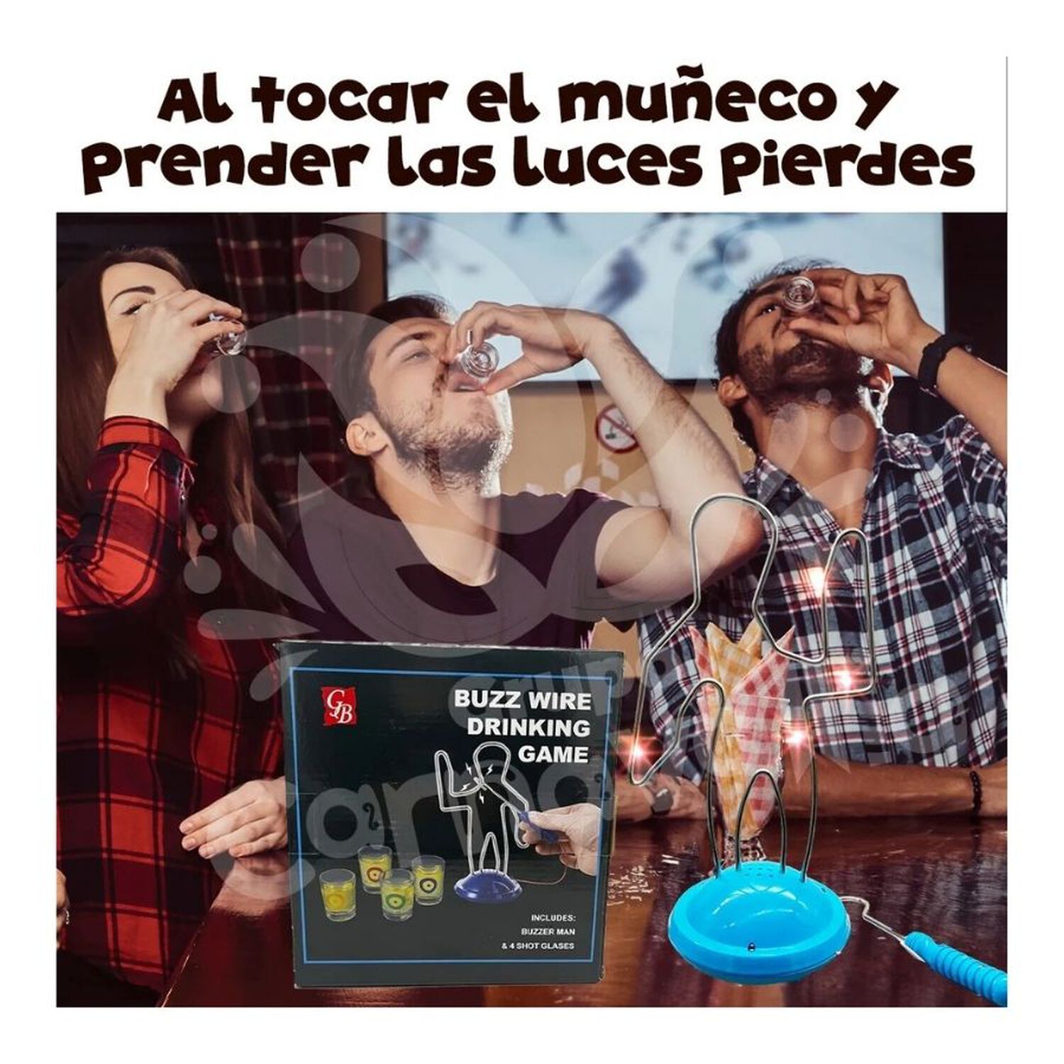 Juego De Mesa Buzz Wire Drinking Juego De Shots image number 4.0