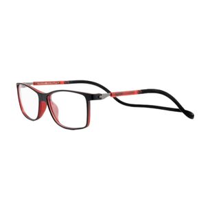 Lentes &Oacute;pticos Camden Rojo Con Clip Magn&eacute;tico Slastik