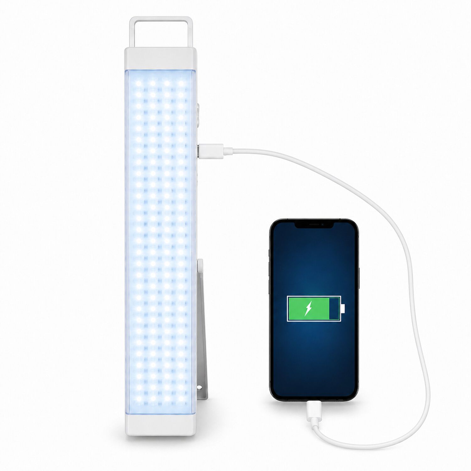 Lampara De Emergencia Recargable 160 Led 24hrs Con Powerbank image number 2.0