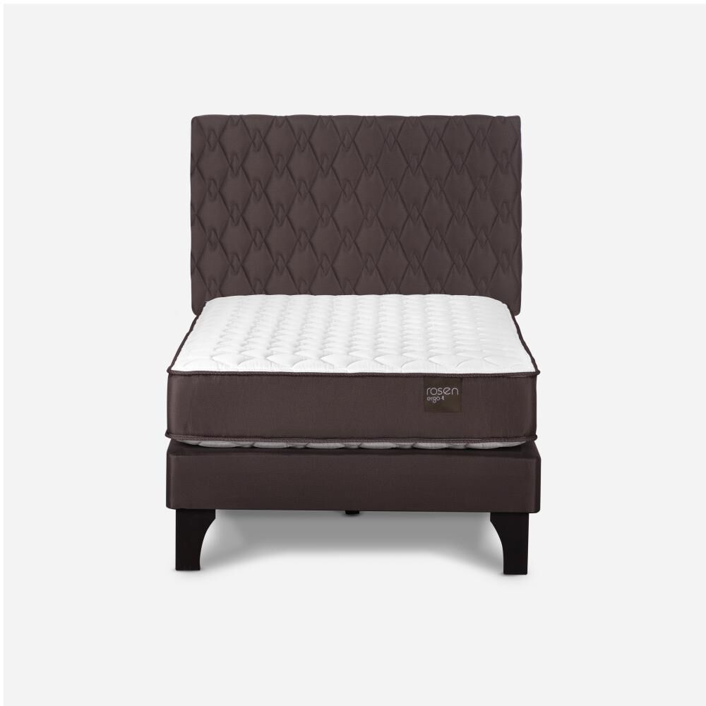 Cama Europea Rosen New Ergo T / 1.5 Plazas / Base Normal + Respaldo image number 0.0