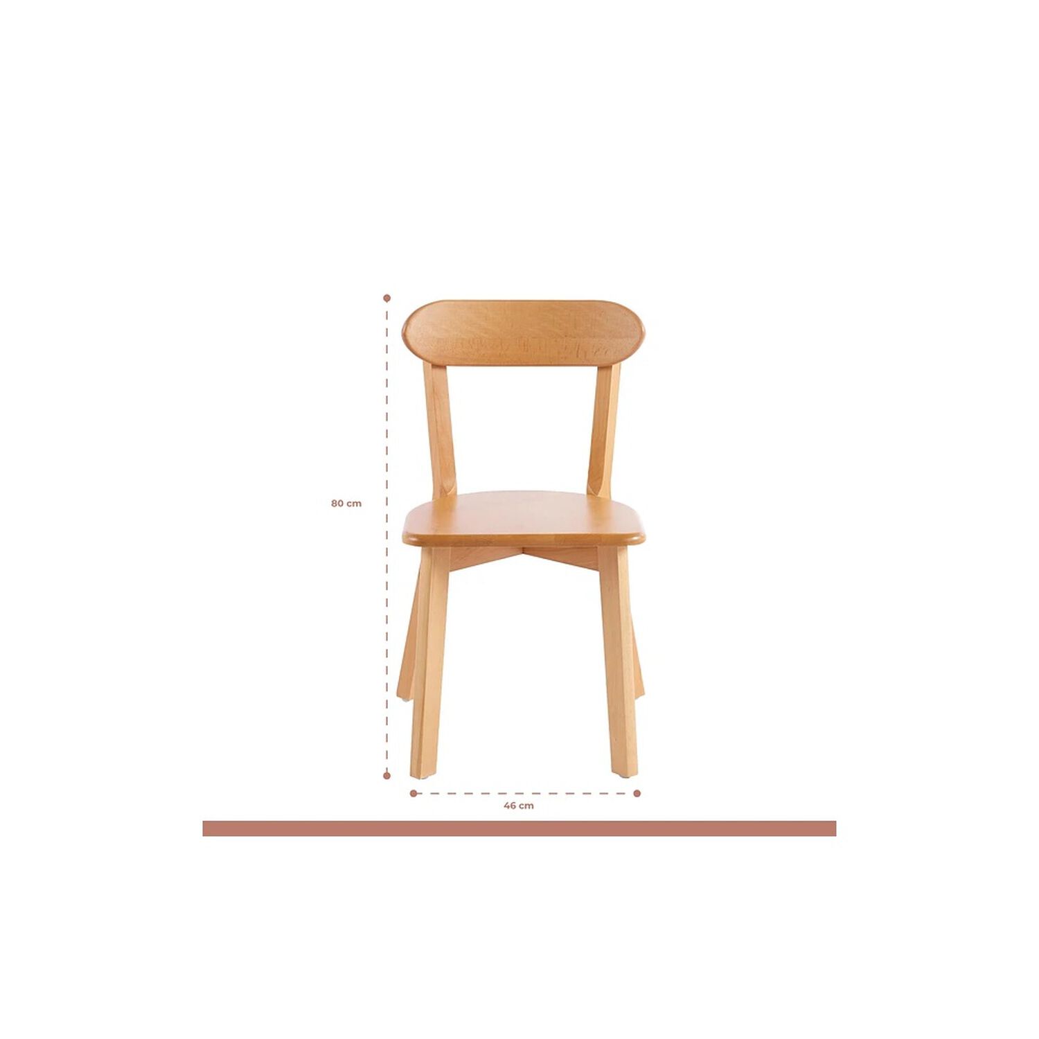 Comedor Vidrio Cross 120cm + 5 Sillas Fresno Natural image number 5.0