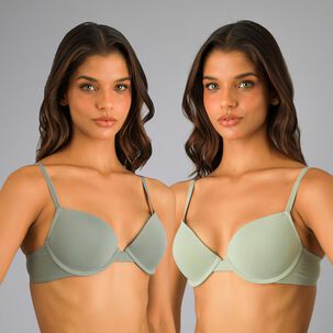 Pack 2x Sost&eacute;n Balconet Push Up Microsld Flores