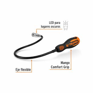 Iman Mecanico Flexible Con Luz Led Truper Profesional