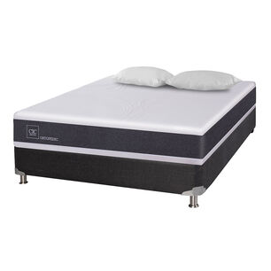 Box Spring Cic New Ortopedic B5 / 2 Plazas / Base Normal + 2 Almohadas