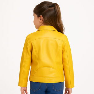Chaquetas Ecocuero Ni&ntilde;a Estilo Motociclista