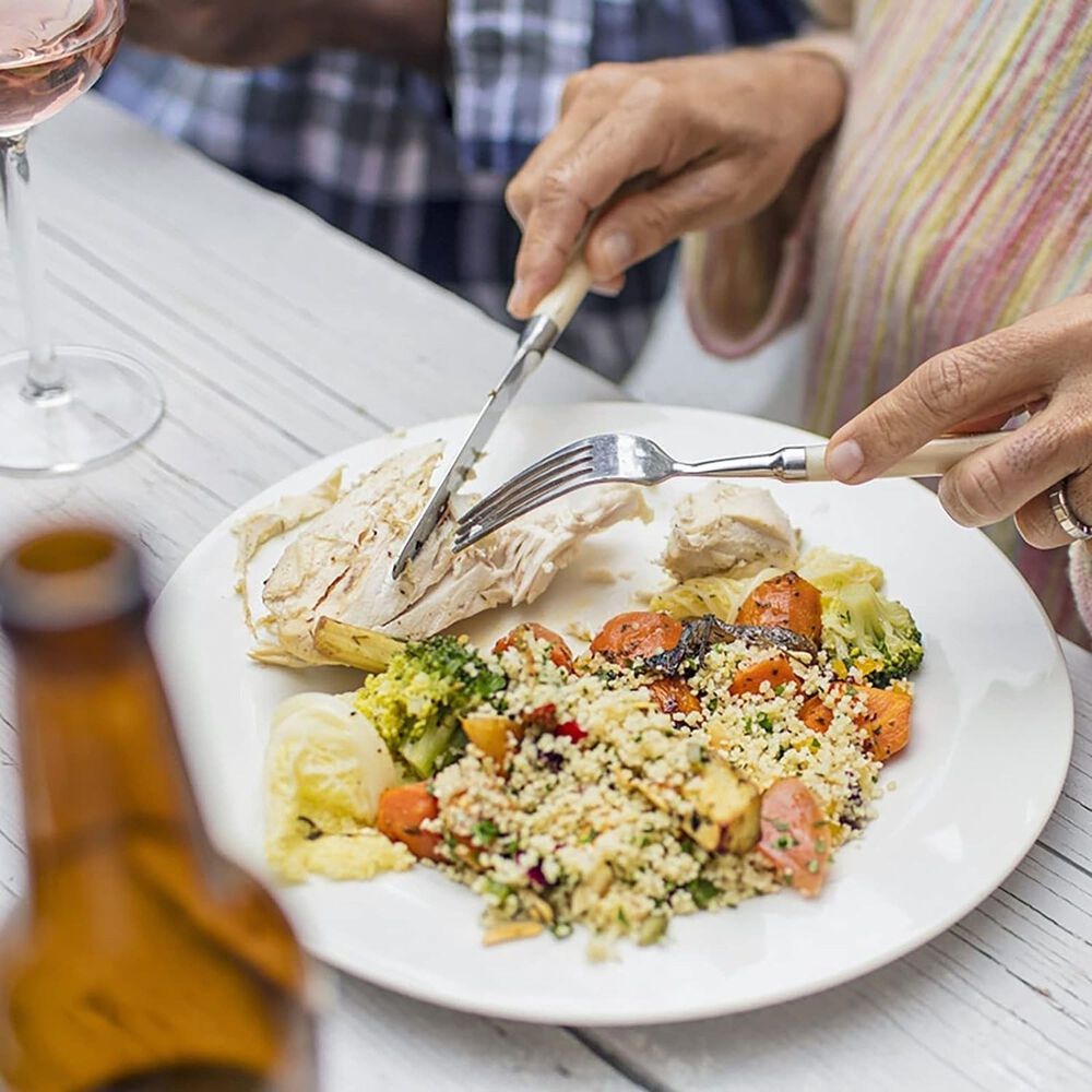 Set De 6 Plato Borde Ancho Porcelana 30 Cm Linea Padua image number 4.0