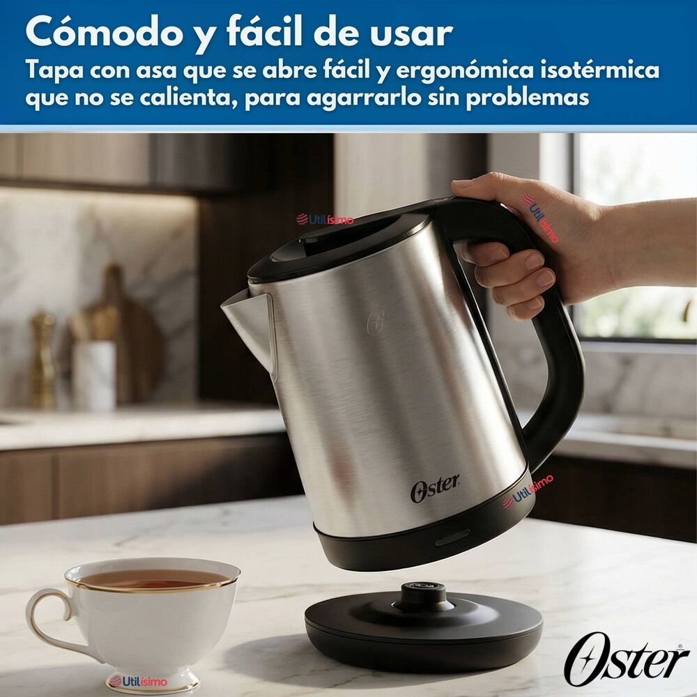 Hervidor El&eacute;ctrico Oster De 2 Litros De Capacidad, Bvstkt674 image number 7.0