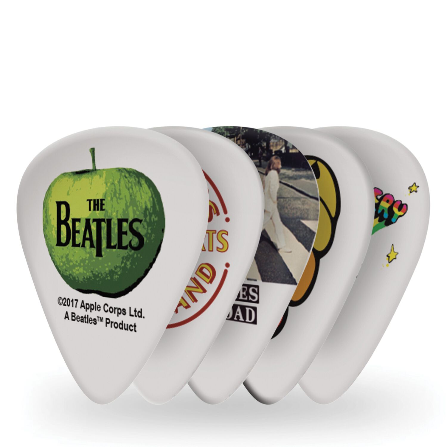U&ntilde;etas Beatles Album (.70mm) 10 Pack 1cwh4-10b3 Daddario image number 0.0